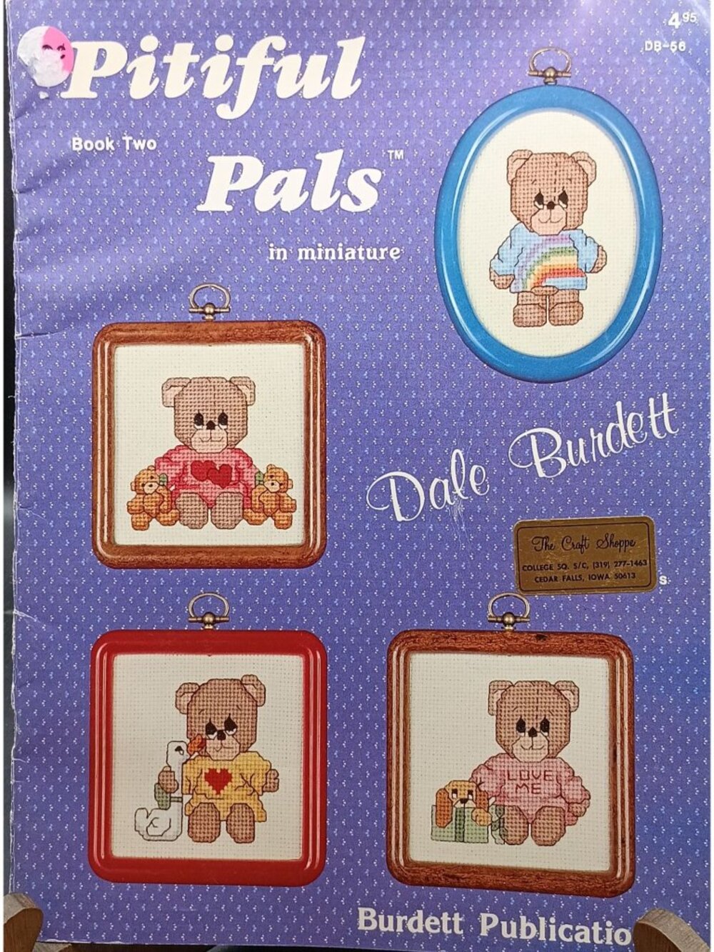 Pitiful Pals Book Two Cross-Stitch Pattern Book By Dale Burdett - 1980s Miniatur